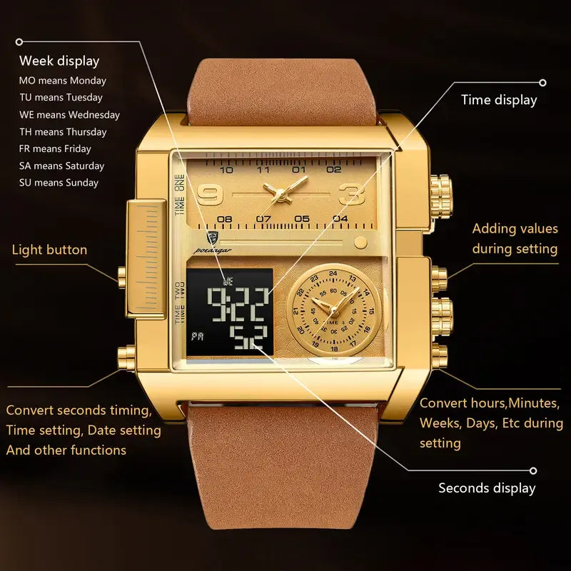 ORIGINAL POEDAGAR MEN'S LUXURY WATCH