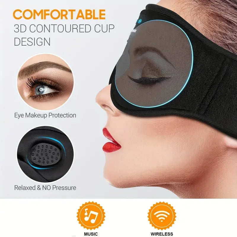 Sleep Mask with BT Headphones