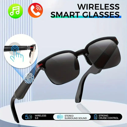 INEYES Smart Glasses for Men & Women - Wireless Calling, Touch Control, Wireless Connectivity, Long Battery Life, Music Playback, Rechargeable - Perfect for Driving & Outdoor Activities